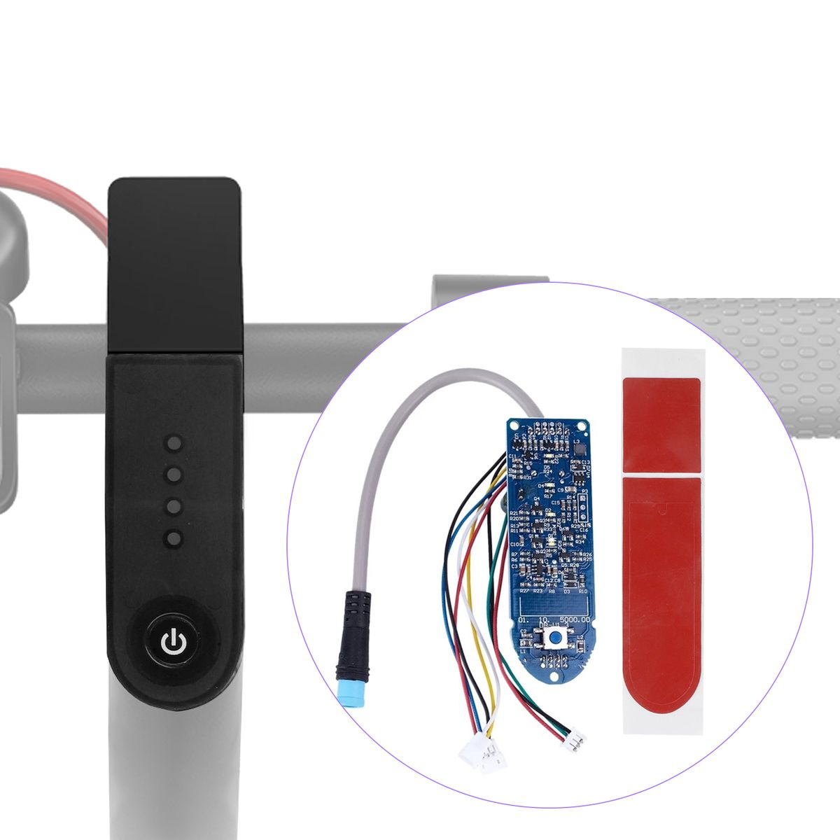 Electric Scooter BT Dashboard Circuit Board With Cover