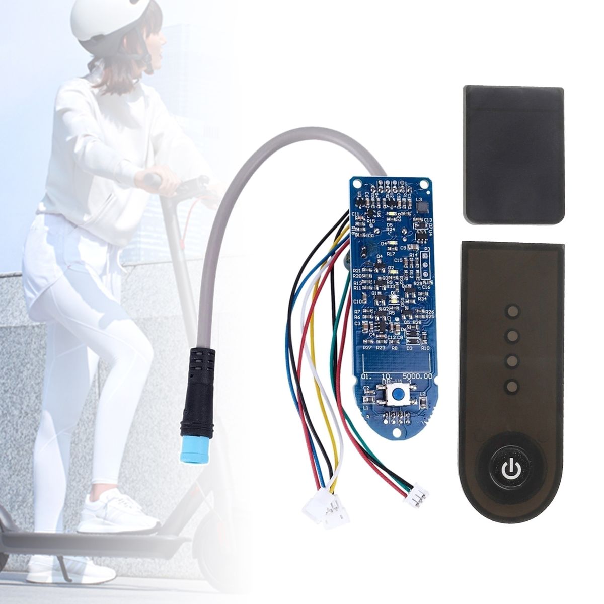 Electric Scooter BT Dashboard Circuit Board With Cover