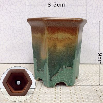 Contracted Biscuit Firing Glaze Flower Pot Pure And Fresh Meaty Plant Creative Flowerpot Mini HomeGardenOffice Decoration