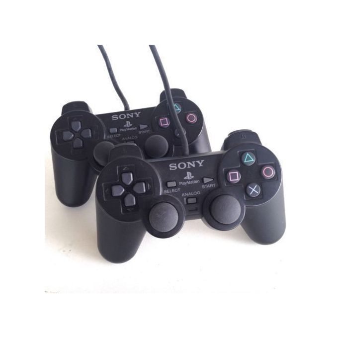 A Pair Of PS2 Dual Shock 2 Controller Pad