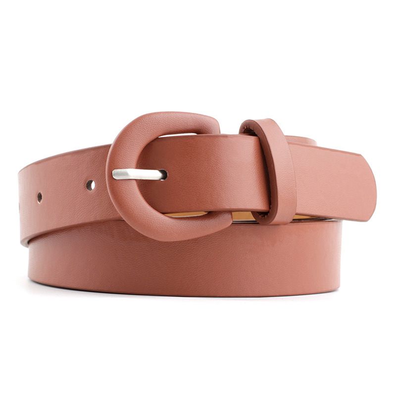 Ladies Glossy PU Small Belt Fashion Pin Buckle Decorative Jeans Thin Waistband