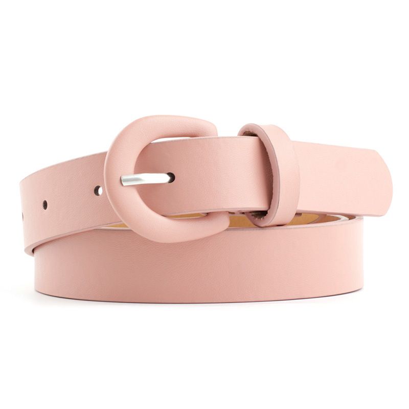 Ladies Glossy PU Small Belt Fashion Pin Buckle Decorative Jeans Thin Waistband