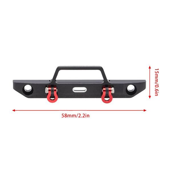 Used for 1/24 RC Axial SCX24 90081 Tracked Car Upgrade Parts Metal Front Bumper Parts