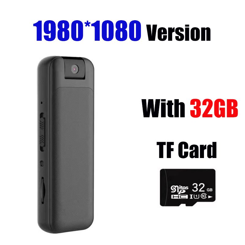 Mini Digtal Voice Camera Recorder 1080P Full Audio Video Recorder Micro Body Camcorder Night Vision