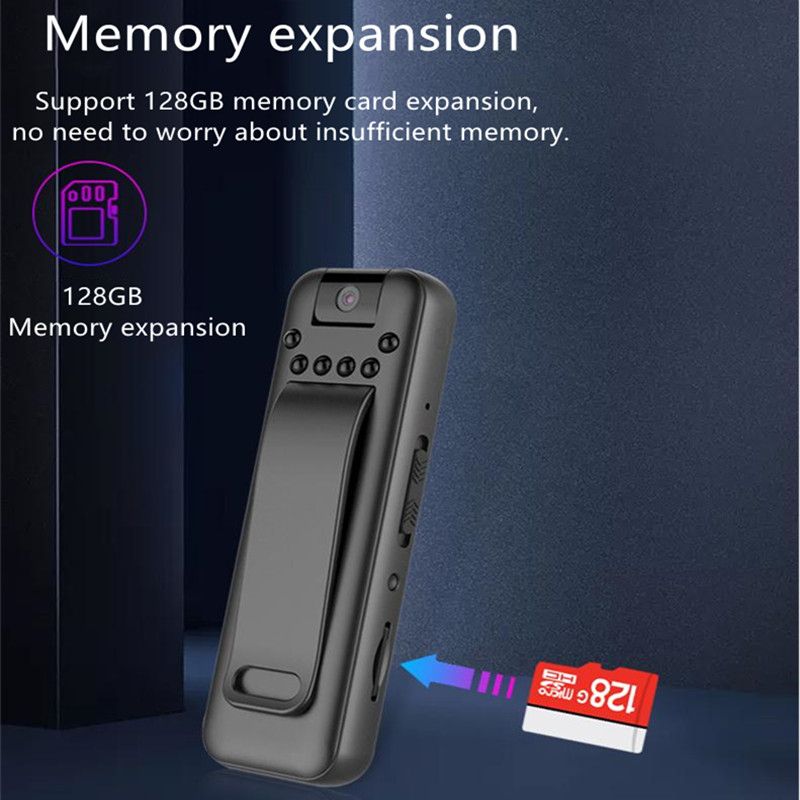 Mini Digtal Voice Camera Recorder 1080P Full Audio Video Recorder Micro Body Camcorder Night Vision