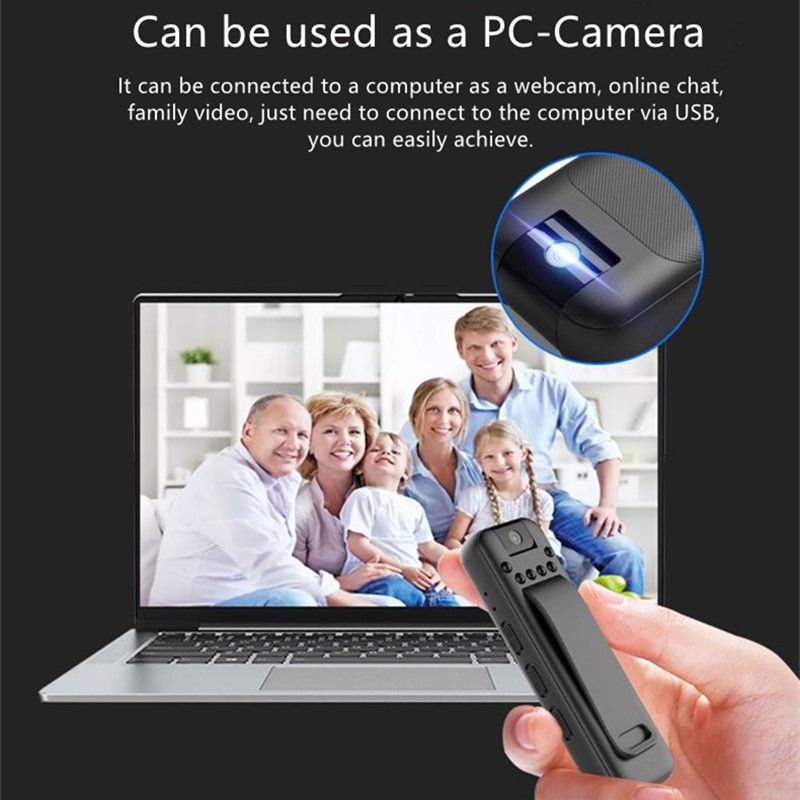 Mini Digtal Voice Camera Recorder 1080P Full Audio Video Recorder Micro Body Camcorder Night Vision