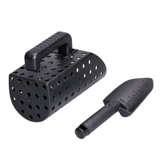 Sand Scoop And Shovel Kit For Metal Detecting Detector Hunting Black