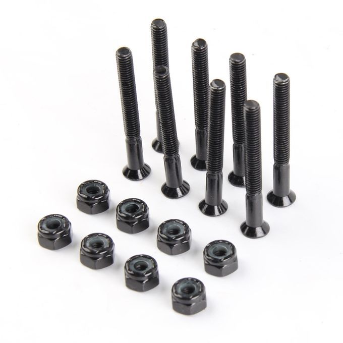 8x Skateboard Truck Screws Mounting Bolts Nuts Cruiser