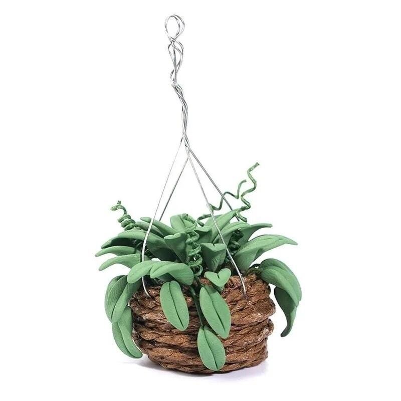 Doll House Accessories 1/12 Miniature Accessories Simulation Potted Plant Flower Model Toys Home Decoration