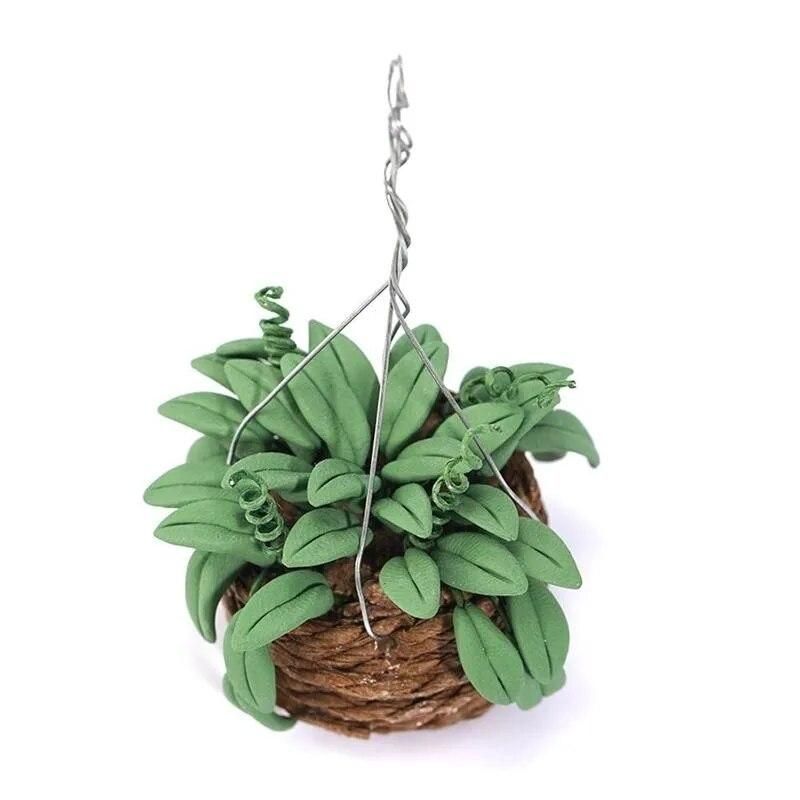 Doll House Accessories 1/12 Miniature Accessories Simulation Potted Plant Flower Model Toys Home Decoration
