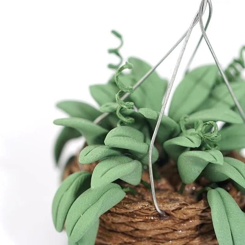 Doll House Accessories 1/12 Miniature Accessories Simulation Potted Plant Flower Model Toys Home Decoration