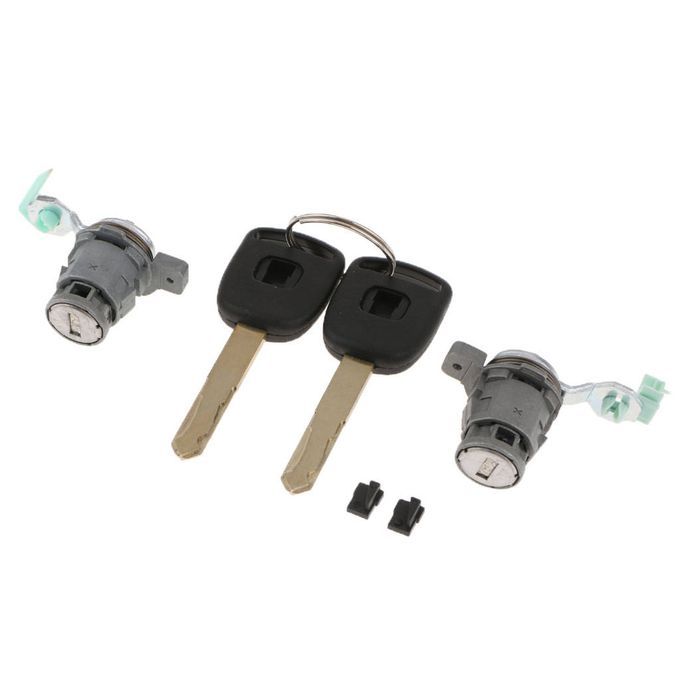 Pair Starter Switch Door Lock Barrel For Honda Civic CR-V 03