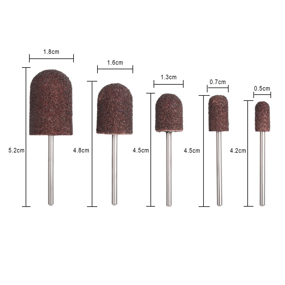 Pro 5pcs Nail Drill Bit Nail Art Sanding Band Pedicure Bits