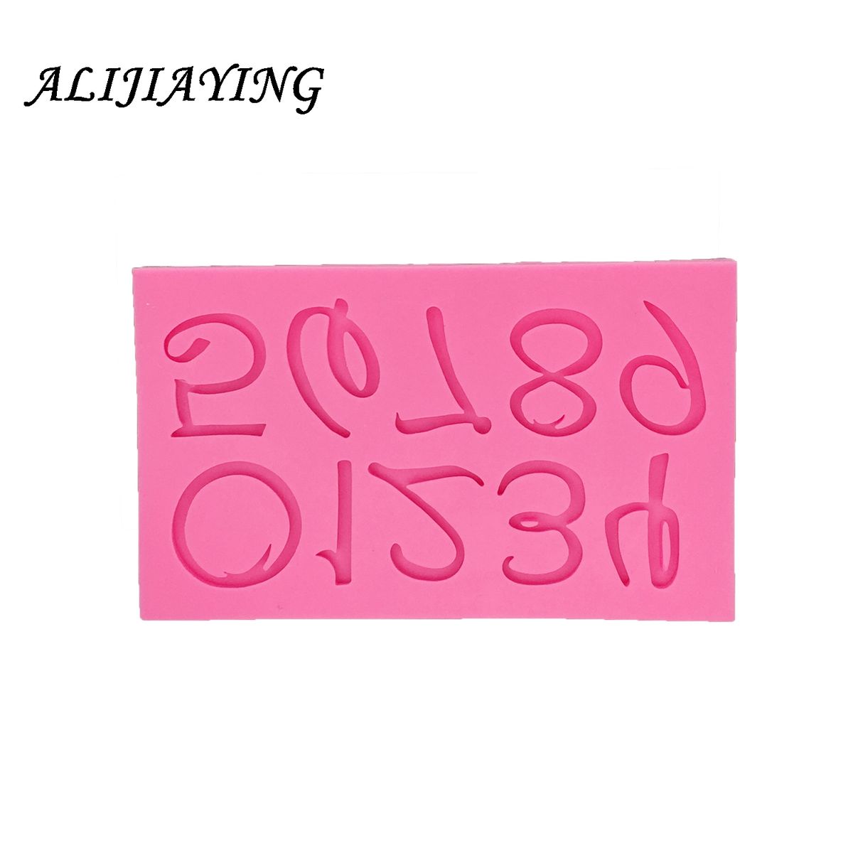 DIY Letter And Number Silicone Mold Fondant Digital Cake