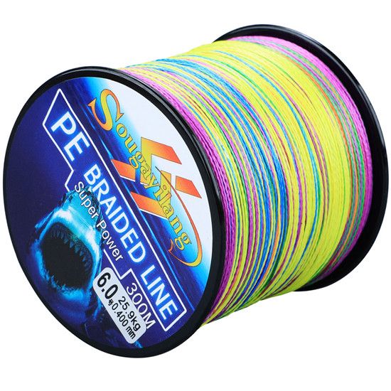300M 4 Strands Braided Fishing Line 0.6-8.0# PE Fishing Line 6.3-32.8kg Multifilament
