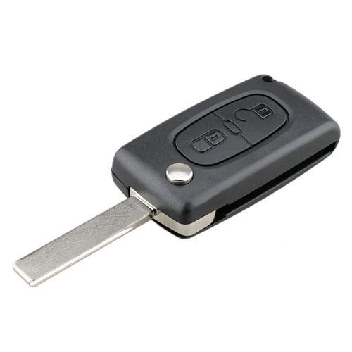 PEUGEOT Car Keys Replacement 2 Buttons Square Car Key Case