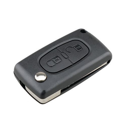 PEUGEOT Car Keys Replacement 2 Buttons Square Car Key Case