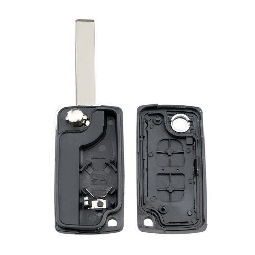 PEUGEOT Car Keys Replacement 2 Buttons Square Car Key Case