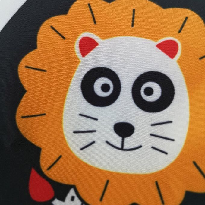 Loth Book Newborn Toys 4 Pages Know Ge Bla K And White Edu Ational Toys-lion-12*12 M