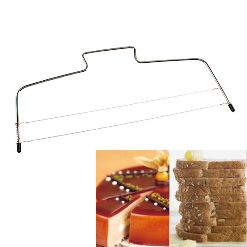 1Pc Adjustable Wire Cake Slicer Leveler Stainless Steel