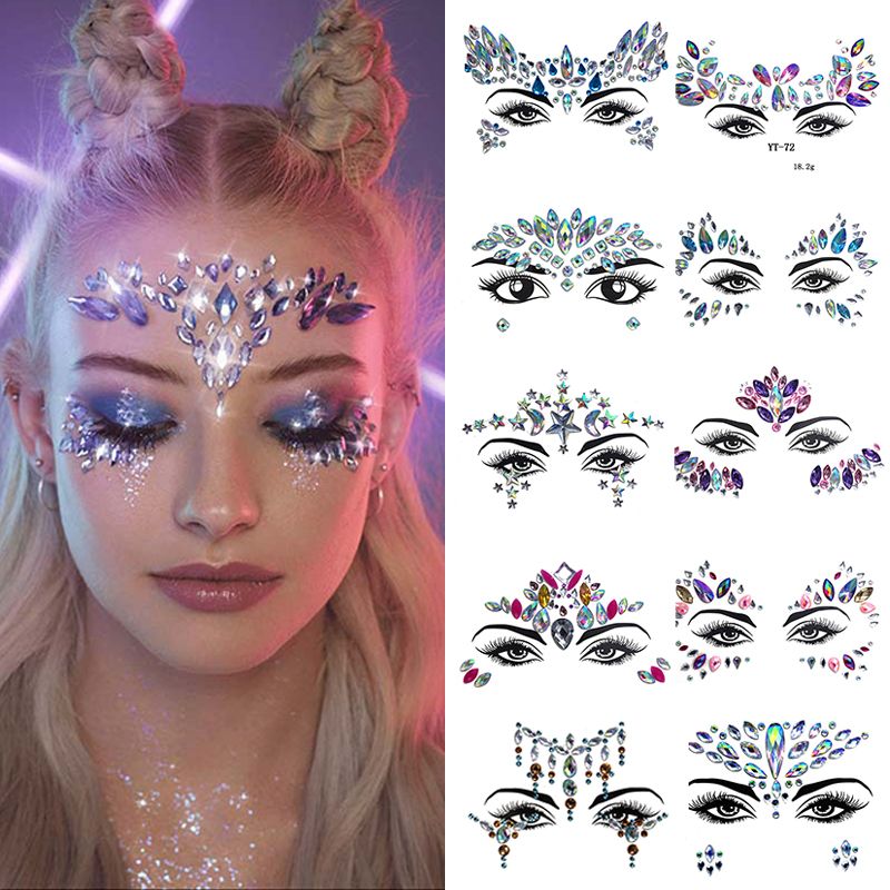 3D Sexy Face Tattoo Stickers Face Decoration Temporary