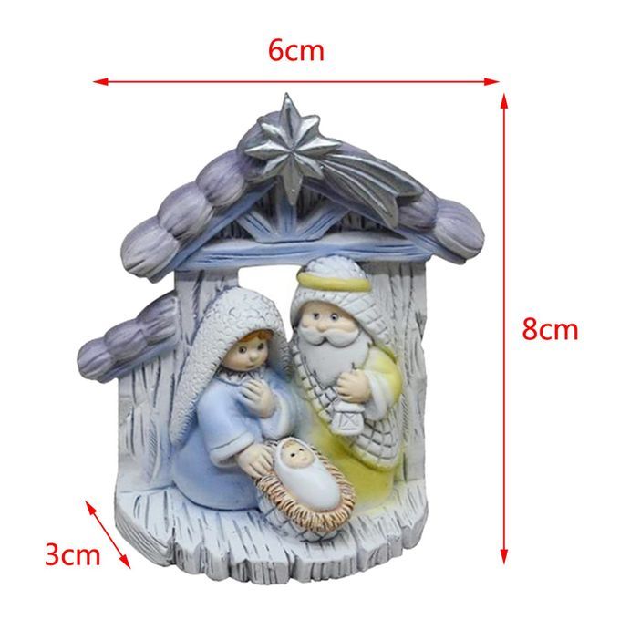 Holy Family Figurine Jesus Mary Joseph Figurine Craft For Shelf Indoor