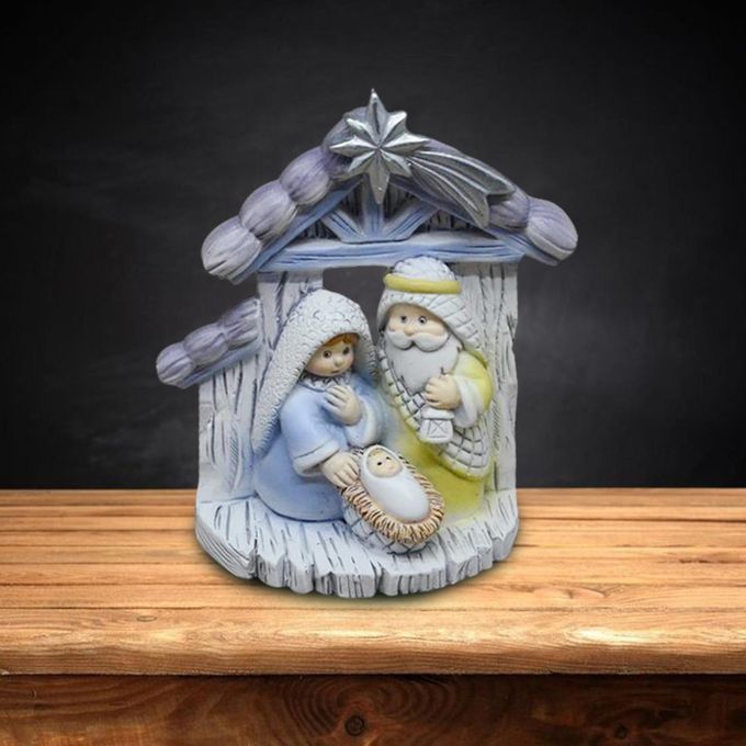 Holy Family Figurine Jesus Mary Joseph Figurine Craft For Shelf Indoor