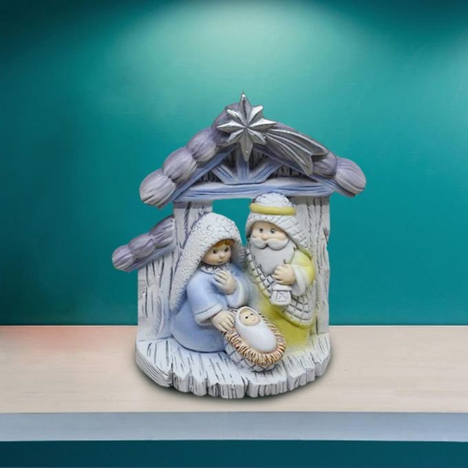 Holy Family Figurine Jesus Mary Joseph Figurine Craft For Shelf Indoor