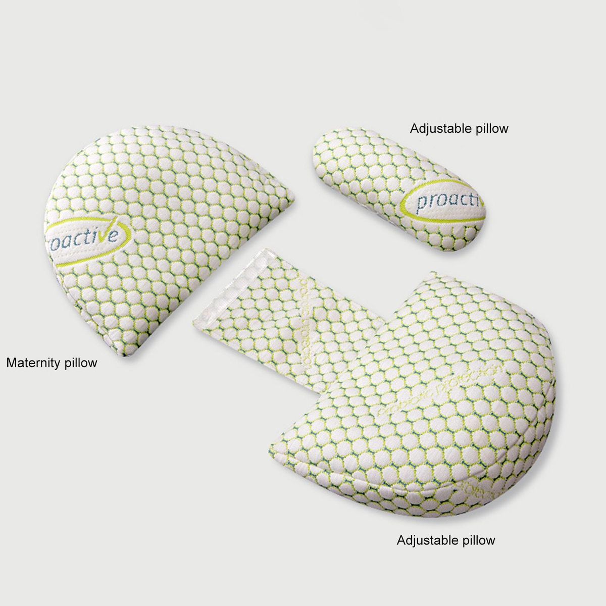 Pregnancy Pillow with Machine Washable Fabric U-shaped Pregnancy Green