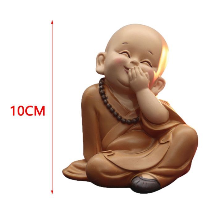 Buddha Statue Cover Mouth Laugh