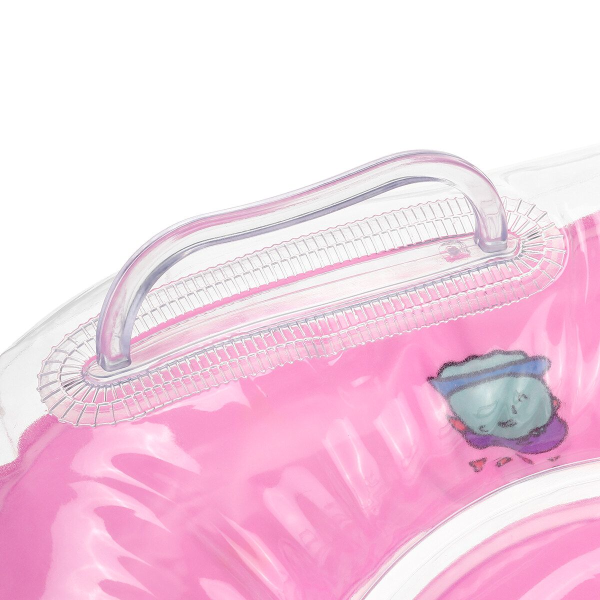 Baby Swimming Ring Kid Infant Neck Collar Float Air Inflatable PVC 0-18 Months Pink