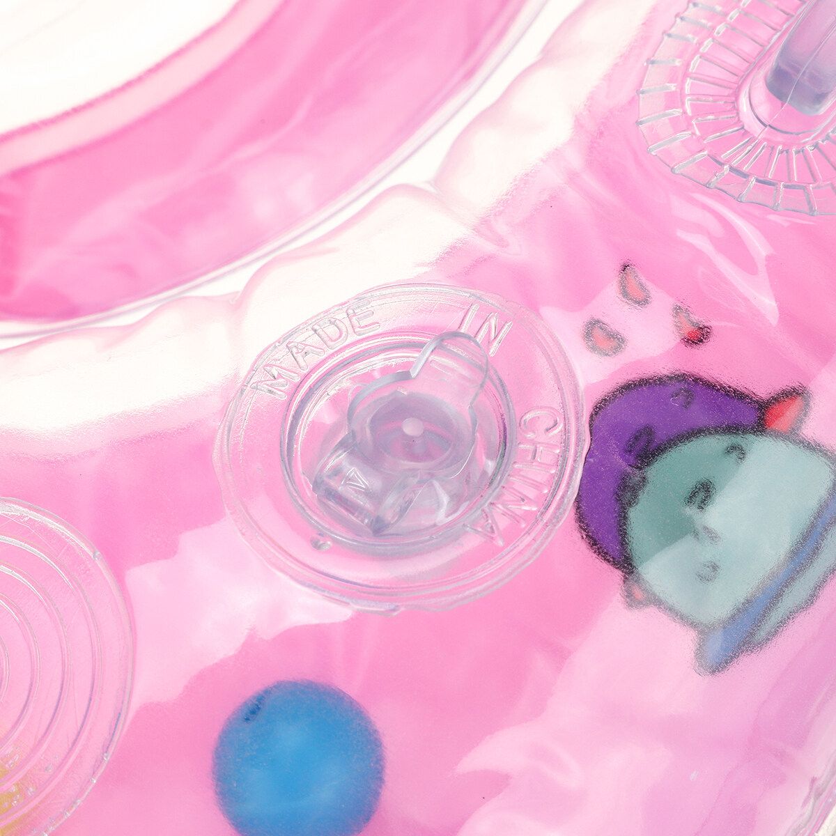 Baby Swimming Ring Kid Infant Neck Collar Float Air Inflatable PVC 0-18 Months Pink