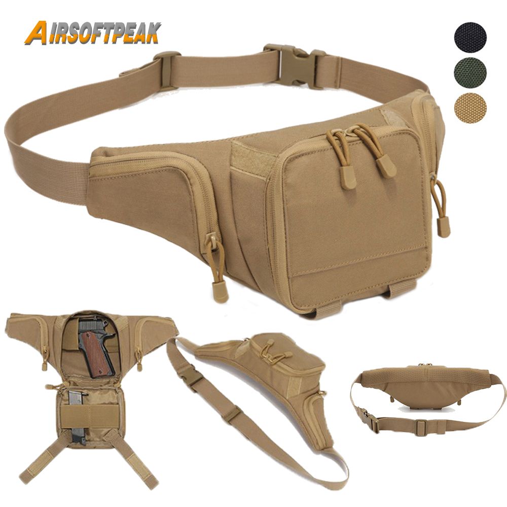 Chest Assult Pouch Combat Camping Sling Shoulder Bag Army Green