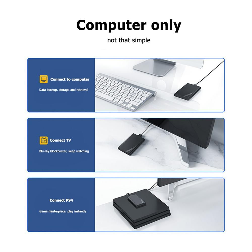ORICO 2.5 Inch SATA To USB 3.0 HDD SSD Case 2 4 TB Hard Disk Drive Box 2521U3 External HDD Enclosure For Samsung Seagate SSD