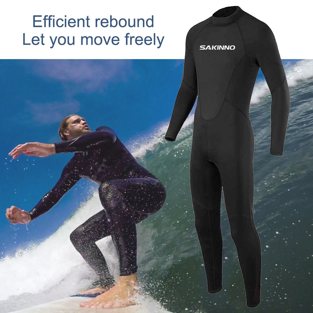 Full Body 2mm Men Neoprene Wetsuit Long Sleeve Surfing Swimming Diving Jumpsuit Scuba Snorkeling