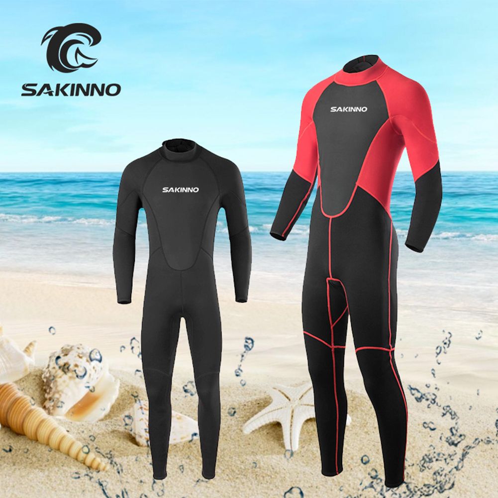 Full Body 2mm Men Neoprene Wetsuit Long Sleeve Surfing Swimming Diving Jumpsuit Scuba Snorkeling