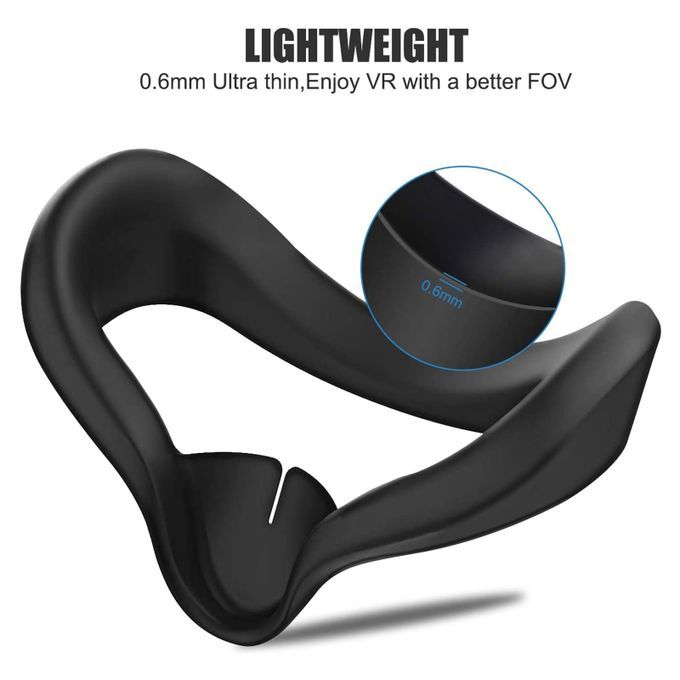 Replacement VR Silicone Face Mask Cover Pad For Oculus Quest 2  Black