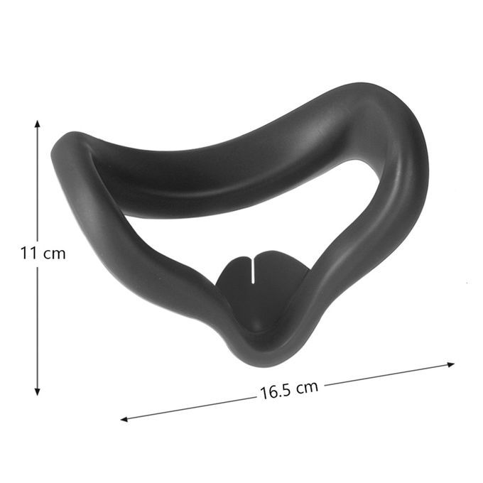 Replacement VR Silicone Face Mask Cover Pad For Oculus Quest 2  Black