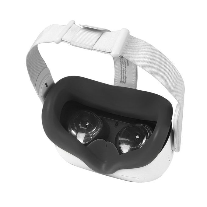 Replacement VR Silicone Face Mask Cover Pad For Oculus Quest 2  Black