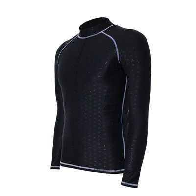 Professional Men Women Wetsuit Long Sleeve Swimsuit Sunscreen UV Swimming Shirts Diving Suit Black