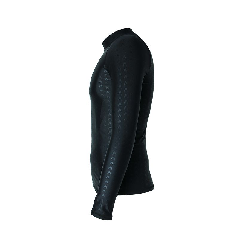 Professional Men Women Wetsuit Long Sleeve Swimsuit Sunscreen UV Swimming Shirts Diving Suit Black