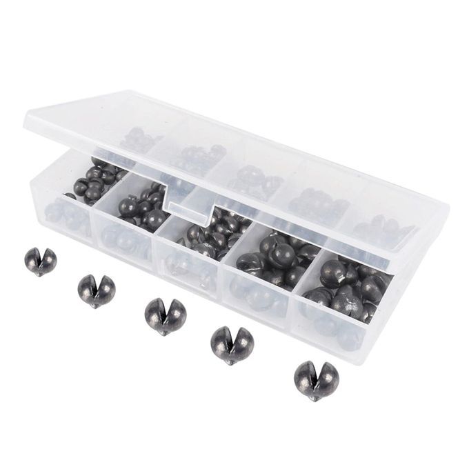 100pcs  Sinker Set Split Lead Shot Weight Removable 100pcs