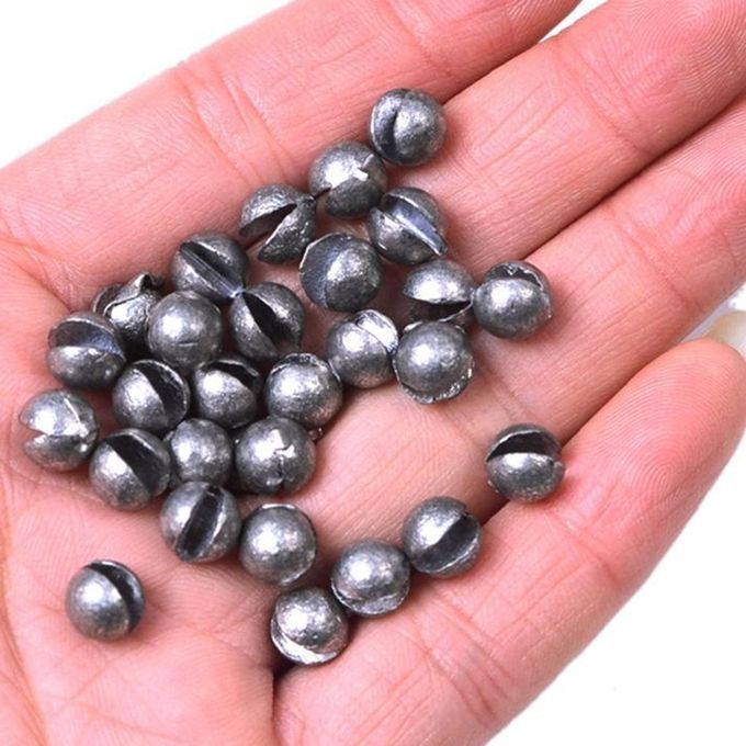 100pcs  Sinker Set Split Lead Shot Weight Removable 100pcs