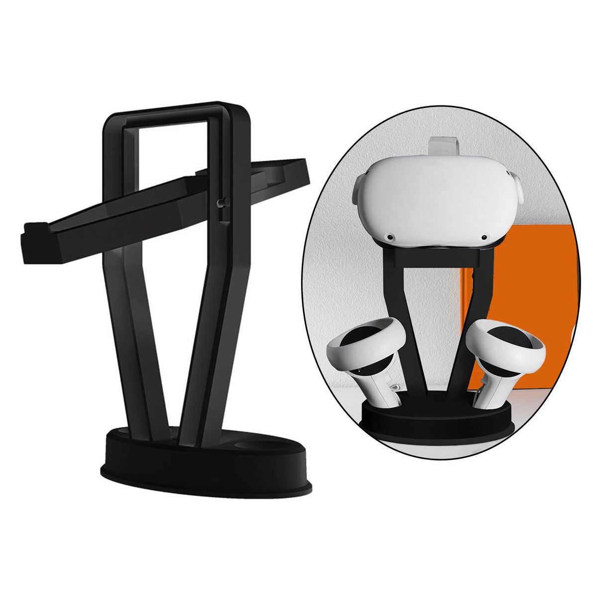 Upgraded Controller Stand Storage Mount For Oculuss Quest 2/PS Black