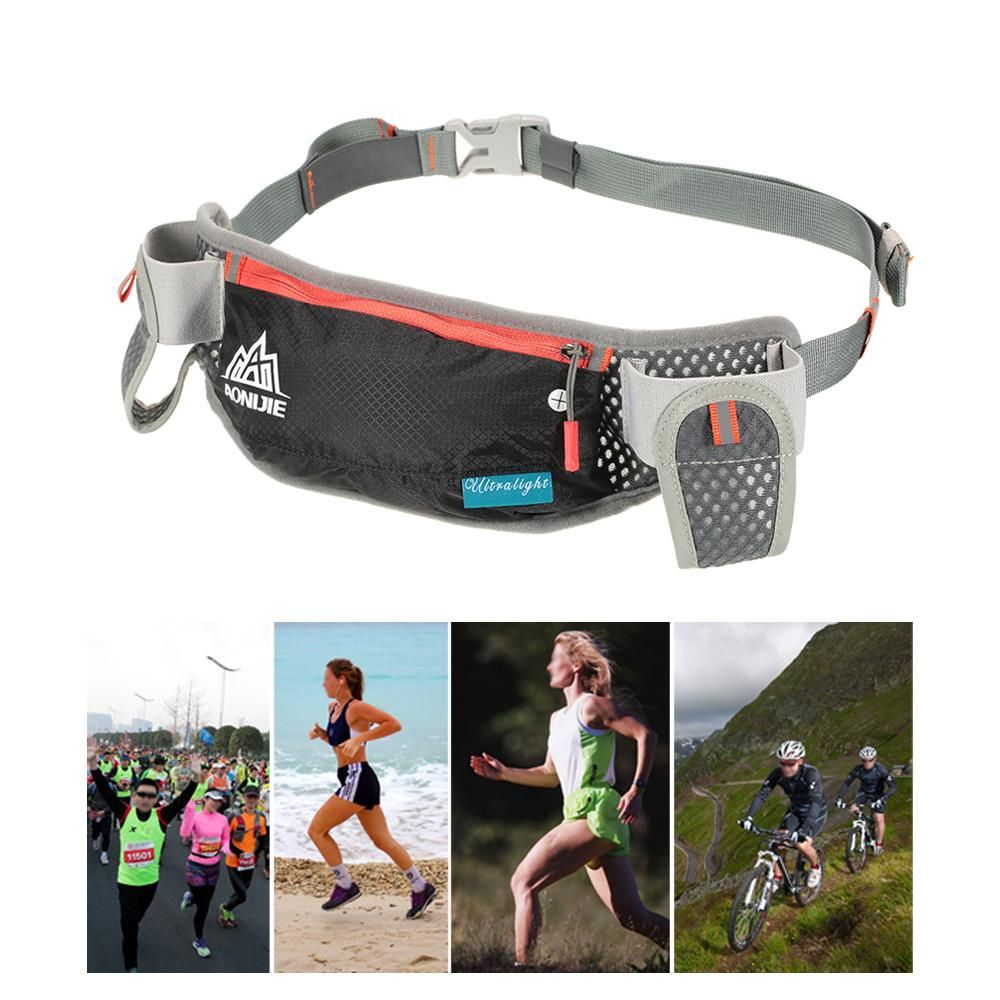 AONIJIE Running Hydration Belt Bottle Holder Belt Reflective Running Water Belt Fanny Pack Waist Packs