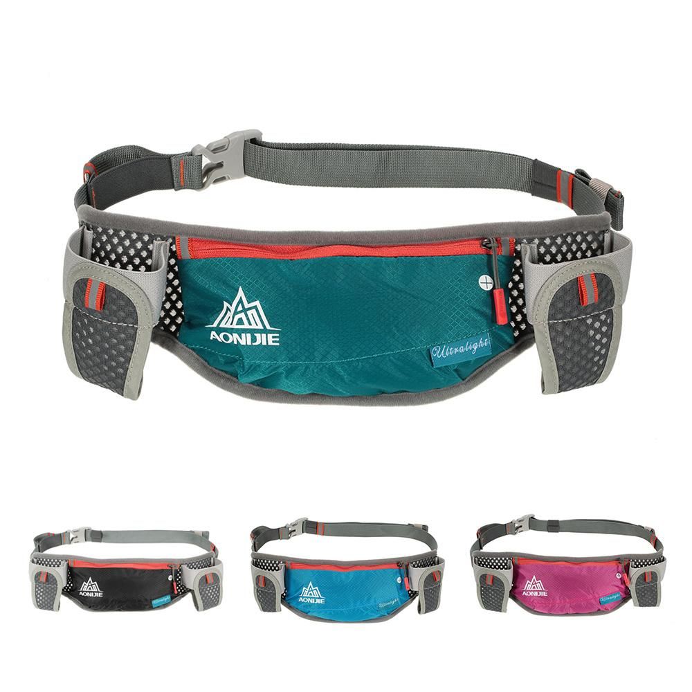 AONIJIE Running Hydration Belt Bottle Holder Belt Reflective Running Water Belt Fanny Pack Waist Packs