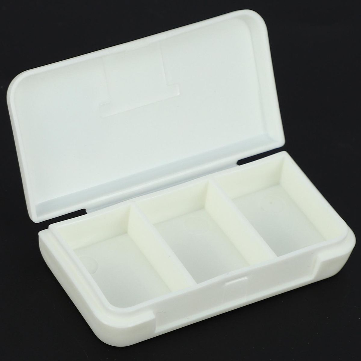 Three Compartments Mini Pill Box Travel Drug Dispensing Box