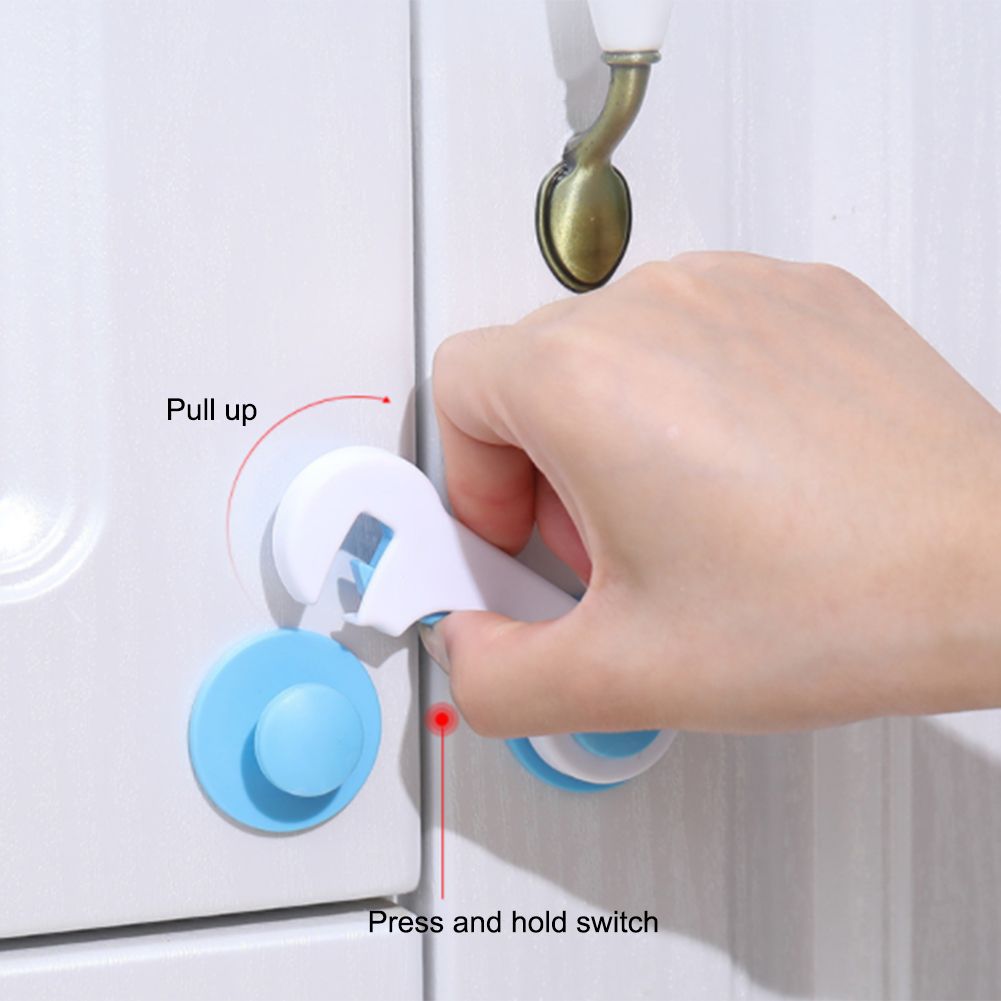 5 Pcs OF Set Babies Lock Protection Of Children Baby Safety Lock Cupboard Cabinet Door Drawer Kids Safety Locks
