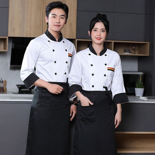 Man Chef Uniform Kitchen Restaurant Chef's Tops