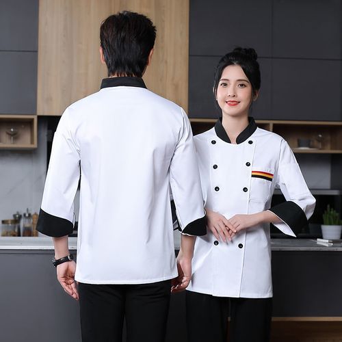 Man Chef Uniform Kitchen Restaurant Chef's Tops